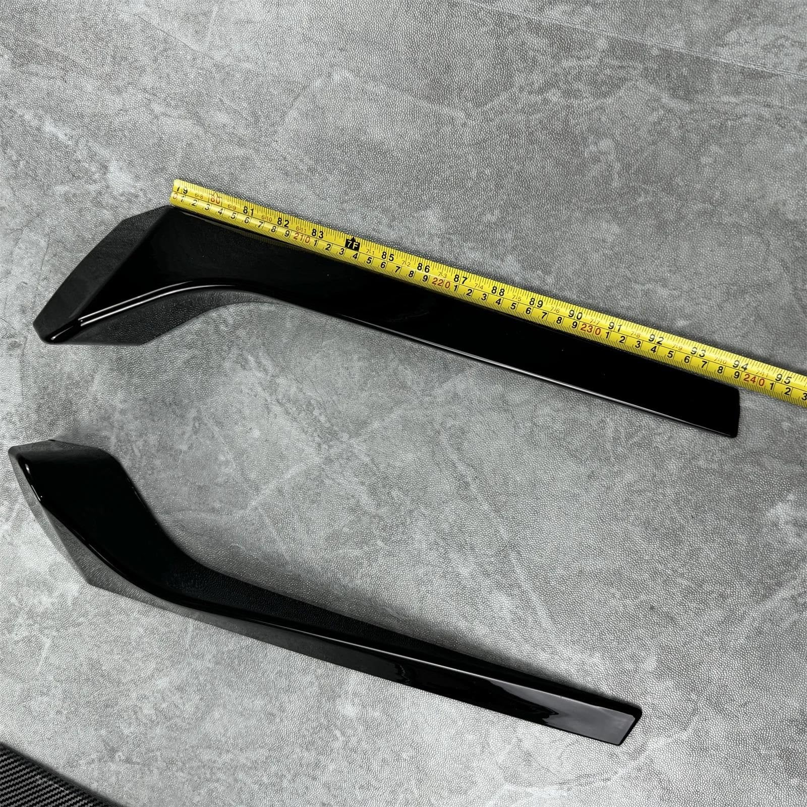 Laterale Lunotto Posteriore Ala Trim Per VW Per Tiguan Per MK2 Per 2017-2024 2 Pezzi Nero Lucido Lunotto Posteriore Side Splitter ABS Trim Body Kit Tuning | Carbon Look