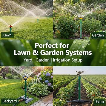 5 Pack Sprinkler Extension Risers, 1/2 Stackable Riser Tubes(5 Inch)