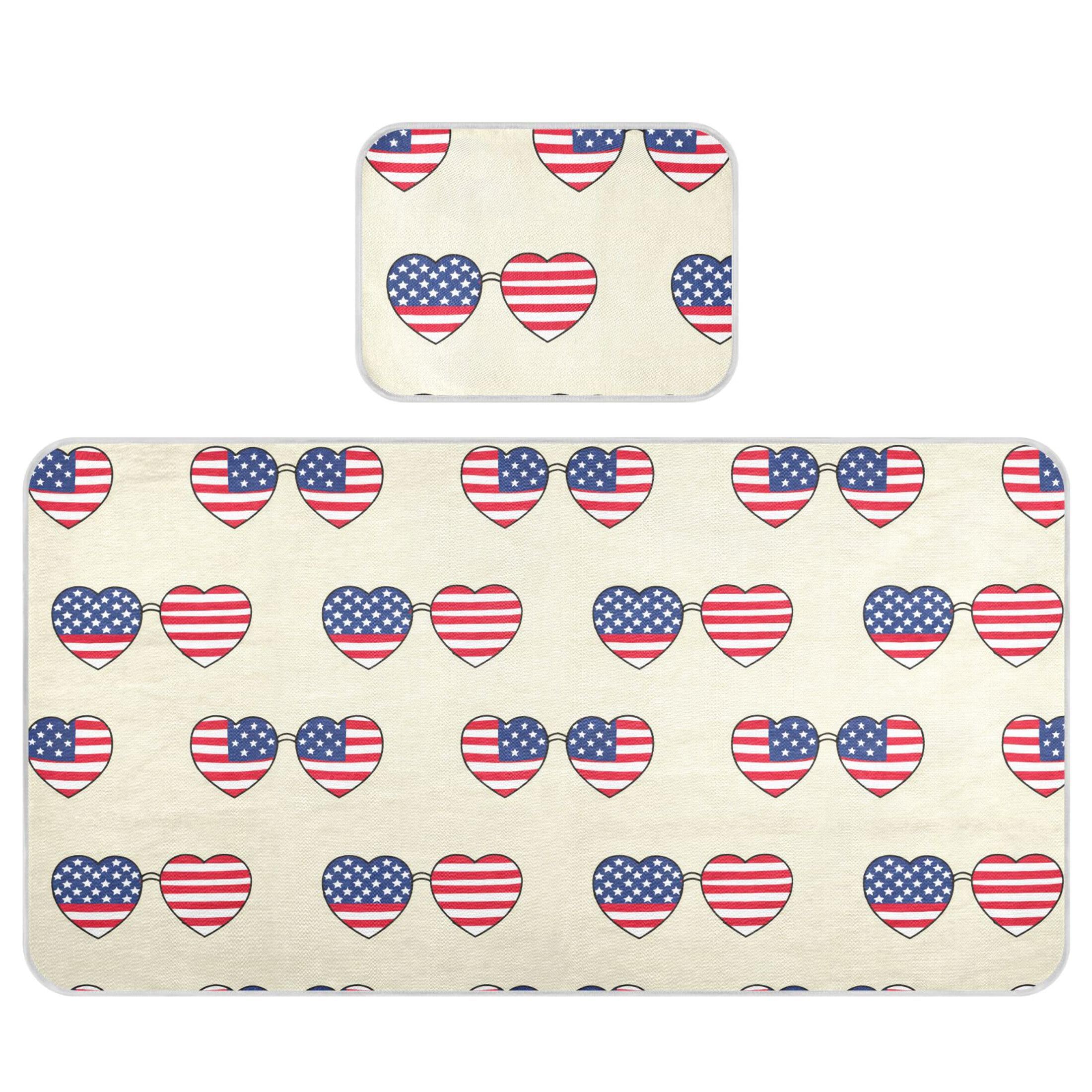 Takiito Heart Shaped Sunglasses Baby Cooling Mattress Pad, Soft & Breathable Cooling Mat Keep Baby Cool in Summer 28x52 in, Nursery Essential