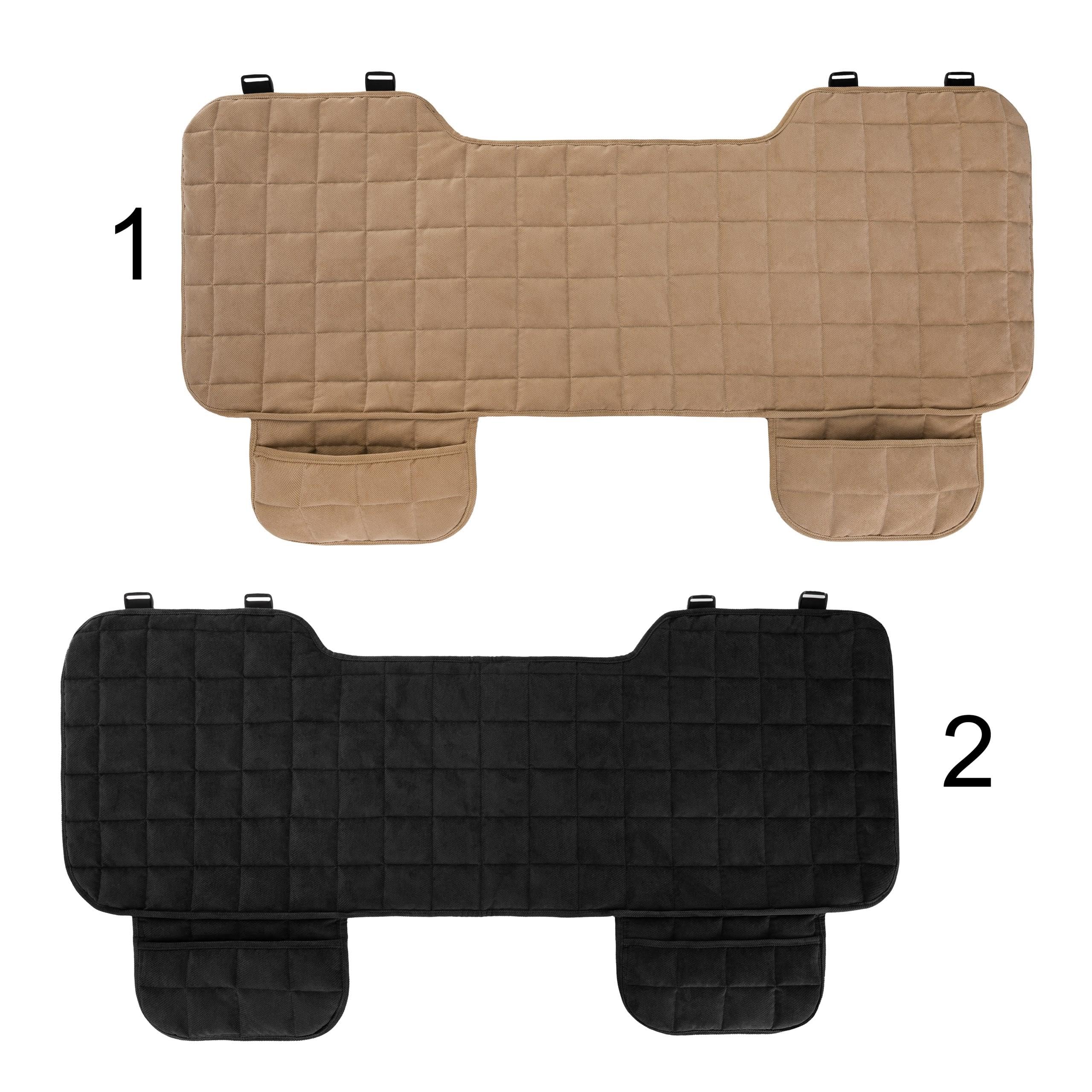 PillowPrim Koc dla psa na tylną kanapę – odporny na zarysowania koc ochronny dla psa na tylne siedzenie – ochrona wnętrza samochodu, vana, SUV – idealny dla dzieci i zwierząt domowych – 130 x 45 cm