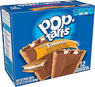 Pop-Tarts Breakfast Toaster Pastries, Frosted S'mores Flavored, 22 oz (12 Count)