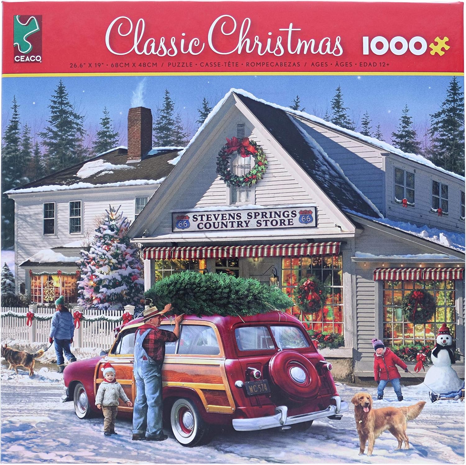 Classic Christmas General Store Puzzle - 1000Piece