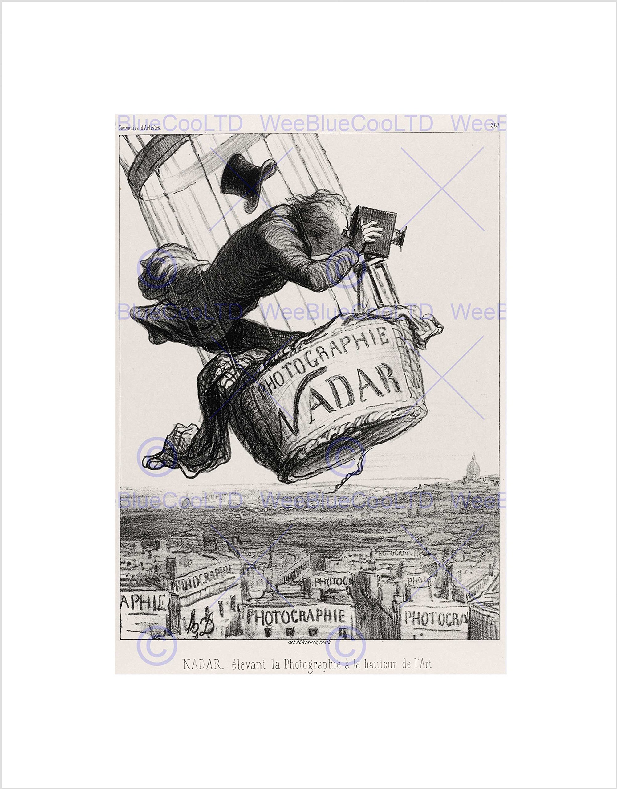Wee Blue Coo Daumier French Nadar Y Wall Art Print