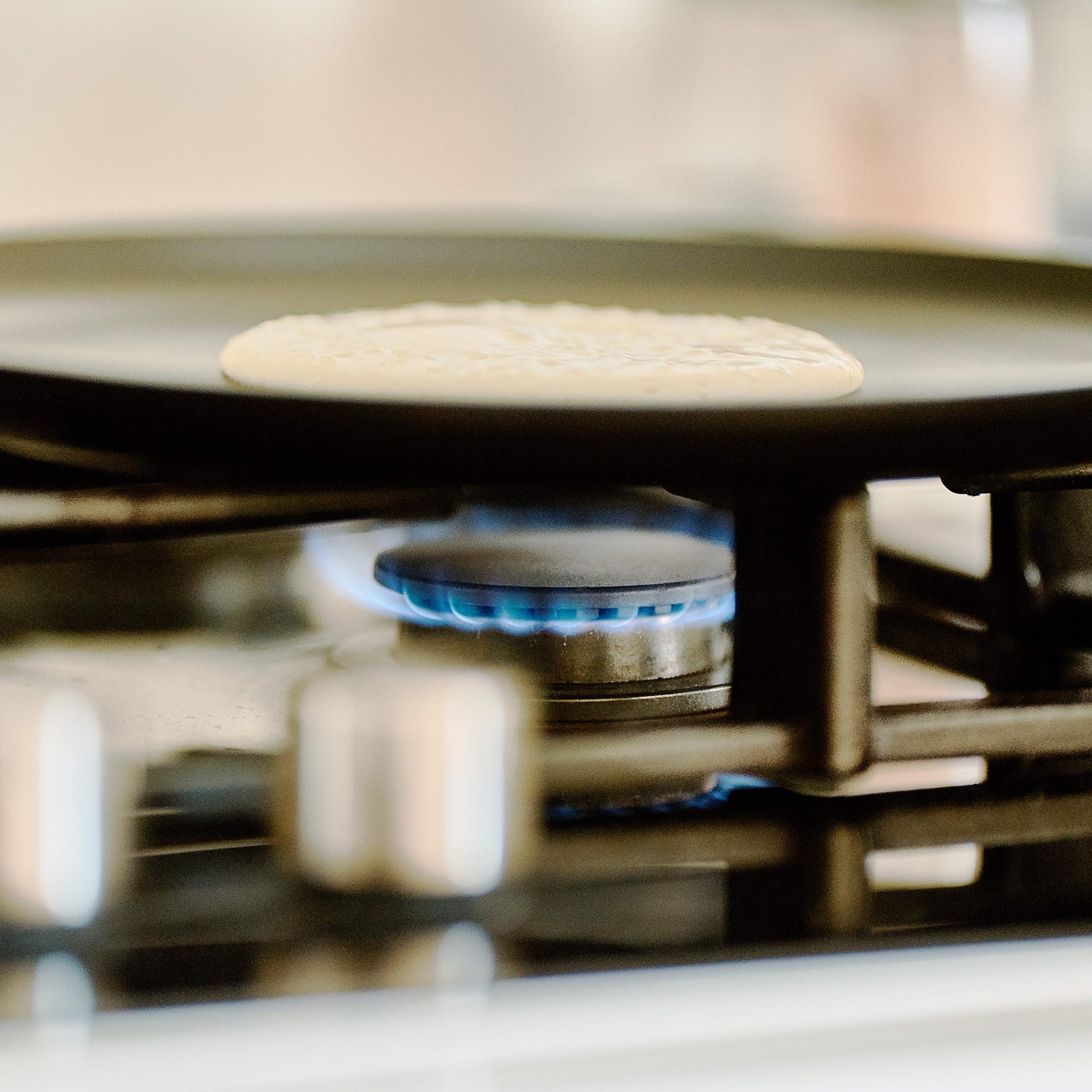 Relaxdays Crepiera in alluminio pressofuso 25 cm, padella antiaderente per crêpes
