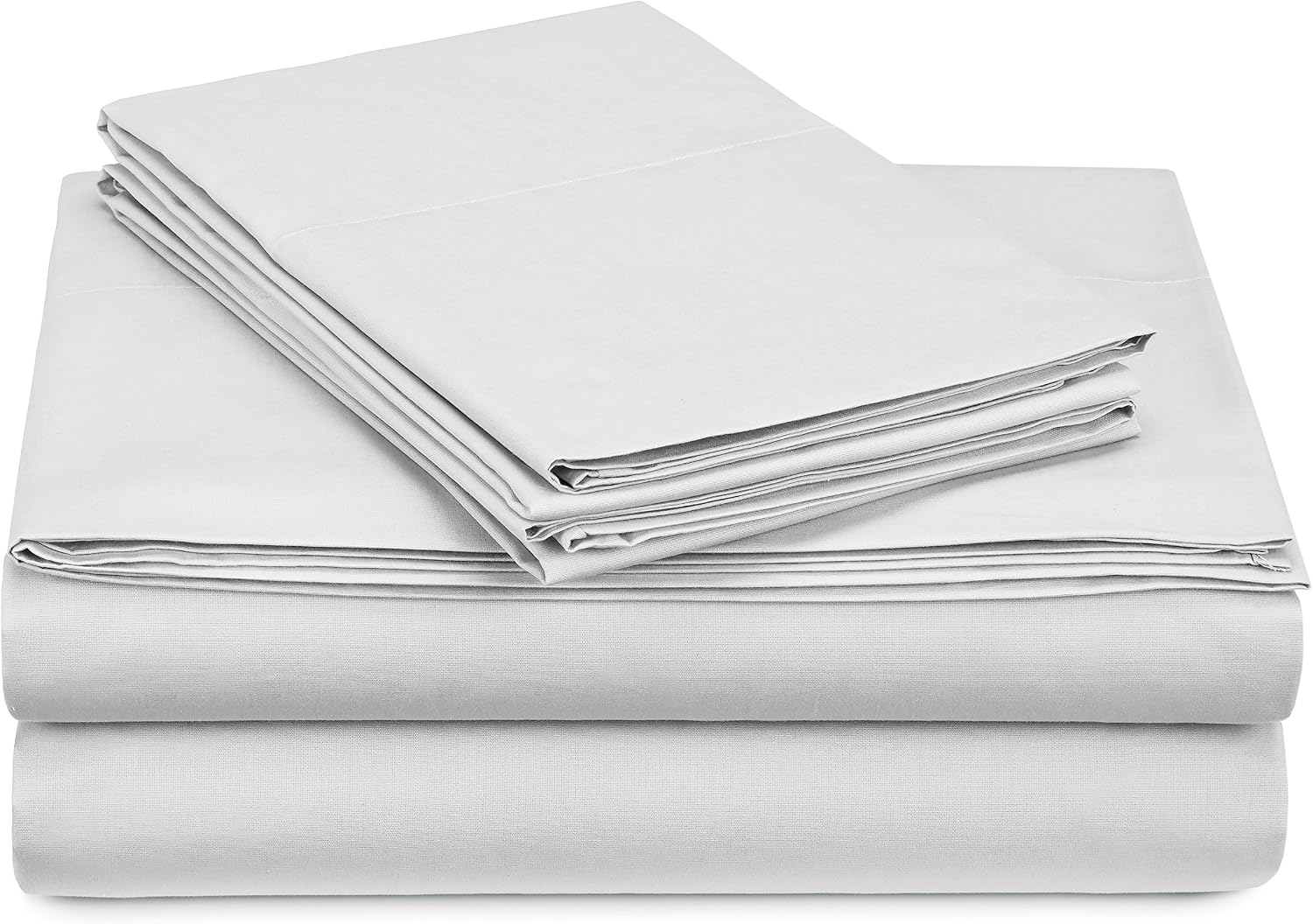 Amazon Brand – Pinzon 300-Thread-Count Percale Sheet Set - Twin, White