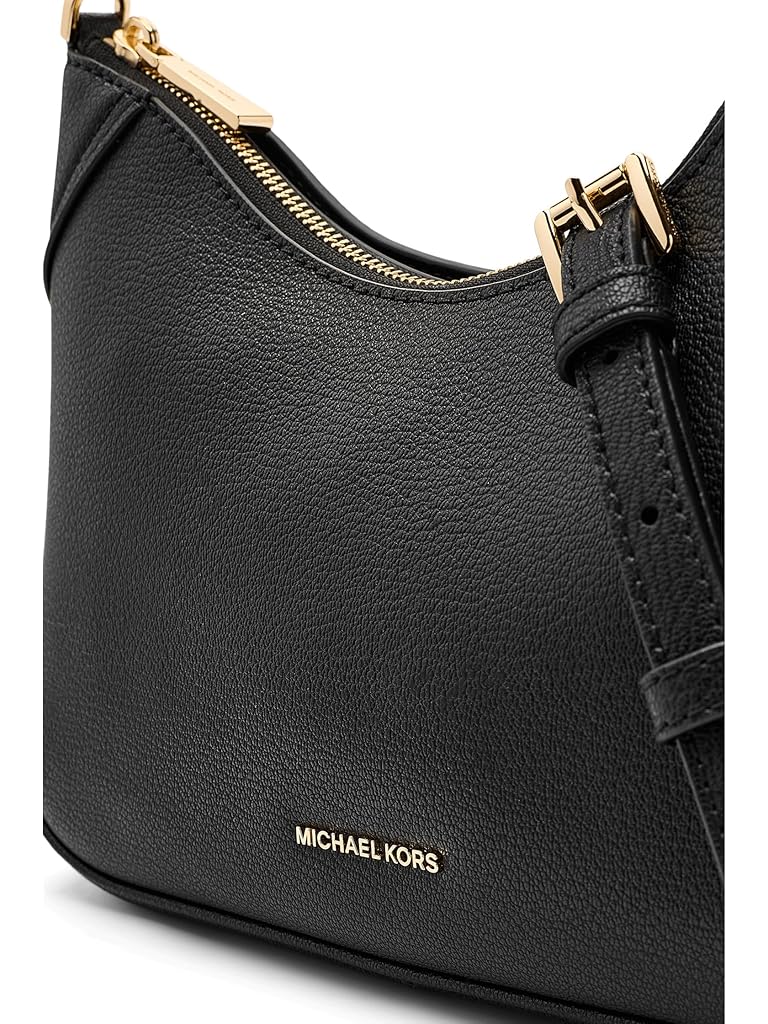 Black Michael Kors Jet Set Medium Convertible Pouchette Crossbody
