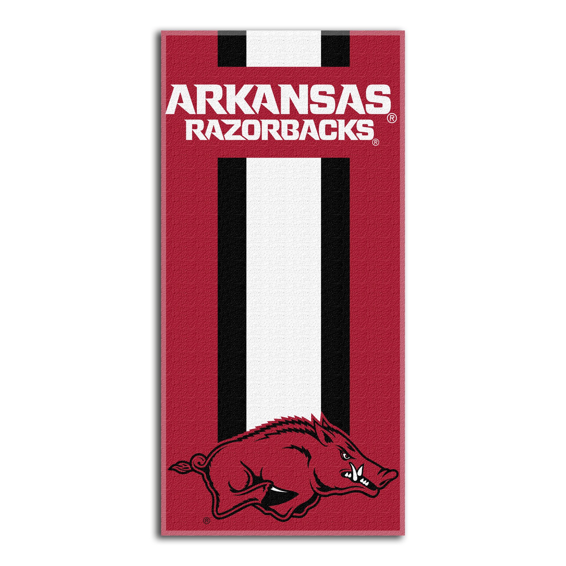 Northwest NCAA Arkansas Razorbacks Unisex-Adult Beach Towel, 30" x 60", Zone Read