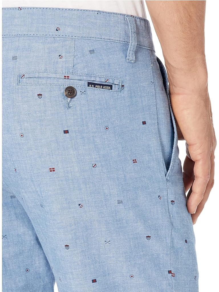 U.S. POLO ASSN. Printed Chambray Shorts