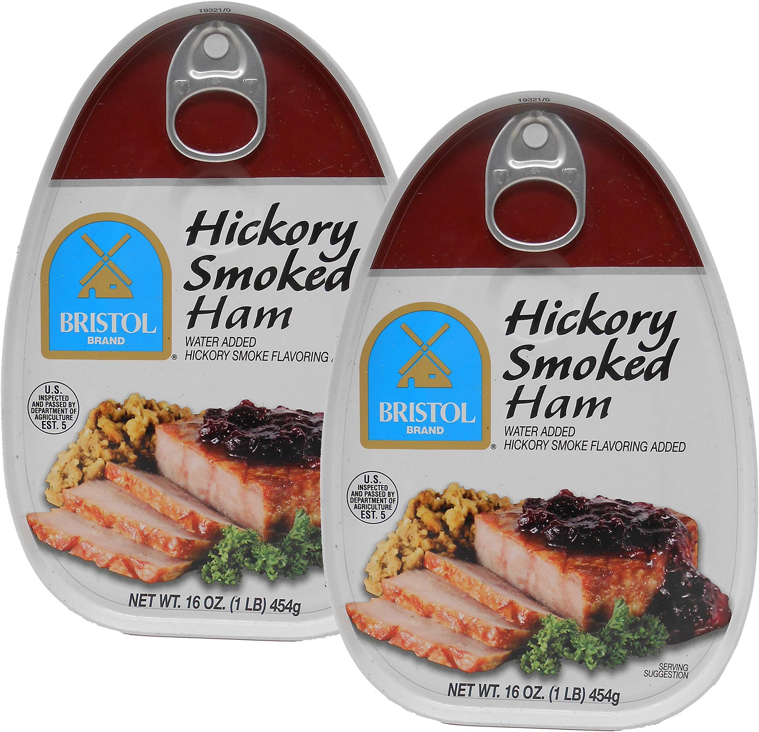 Bristol Hickory Smoked, Canned Ham - 16oz (Pack of 2)
