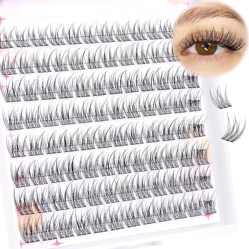 Cílios Postiços em Tufo Ruairie C-Curly 9–11 mm, 96 unidades