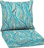 Vista 13 de Arden Selections Juego de cojines profundos para exteriores, 24 x 24 pulgadas, resistente al clima, a prueba de lluvia, resistente a la decoloración