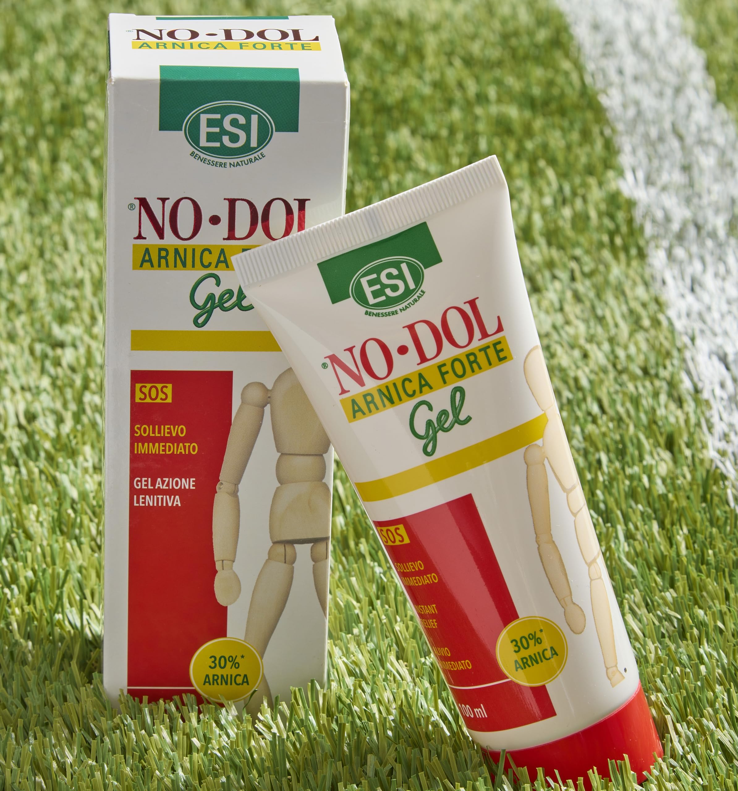 ESI - No-Dol Arnica Forte Gel, Azione Lenitiva e Rinfrescante, Allevia Fastidi Muscolari e Dona Sollievo Immediato, Ideale per Massaggi, Senza Allergeni, Coloranti e Parabeni, 100 ml