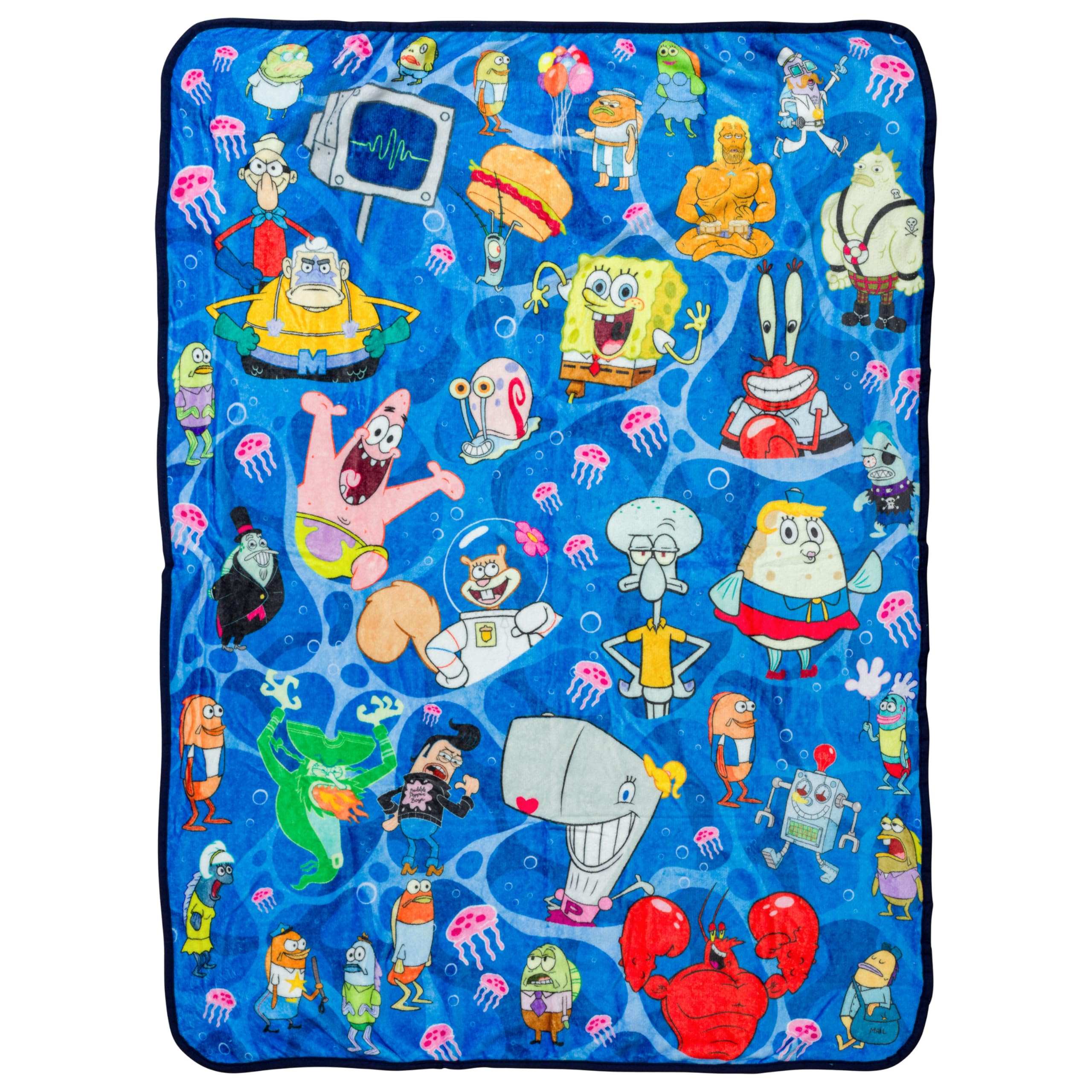 Silver Buffalo Spongebob Squarepants, Patrick, Throw Blanket, 45x60in