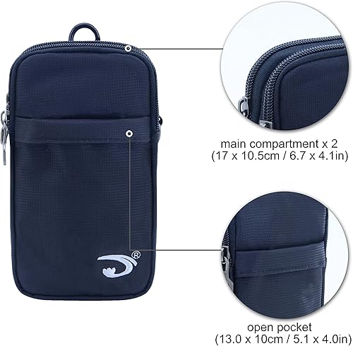 Miniatura 5 de Soporte de teléfono celular para teléfono de menos de 6.339 in x 3.346 in x 0.591 in (con estuche) Brazalete deportivo Cinturón para correr Riñonera