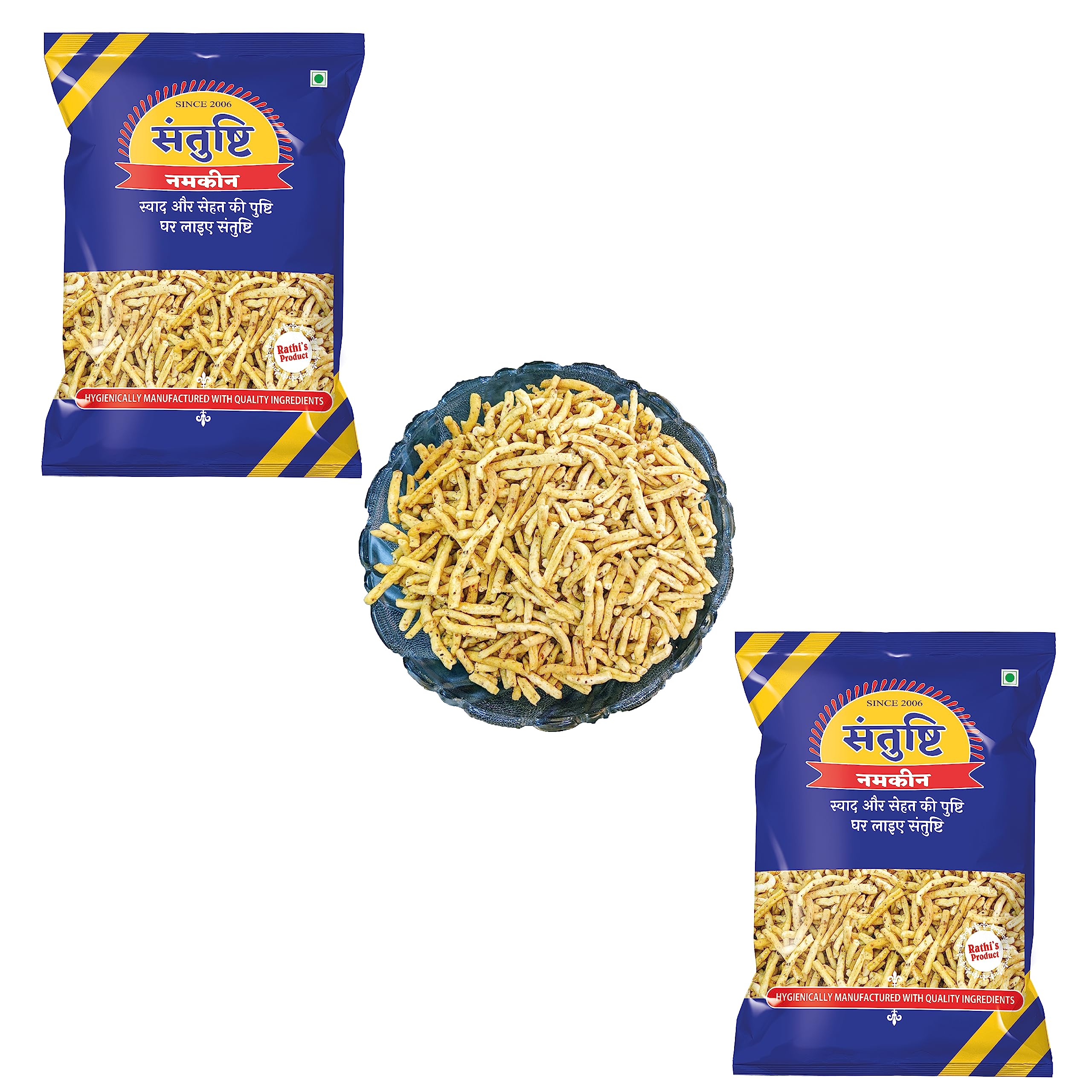 Santushti Namkeen RATLAMI LAUNG SEV, 400gms, Crispy and Flavorful Snack | Authentic Healthy Indian Snacks (Pack of 2) (B0C77CY8ZK) Amazon Price History, Amazon Price Tracker