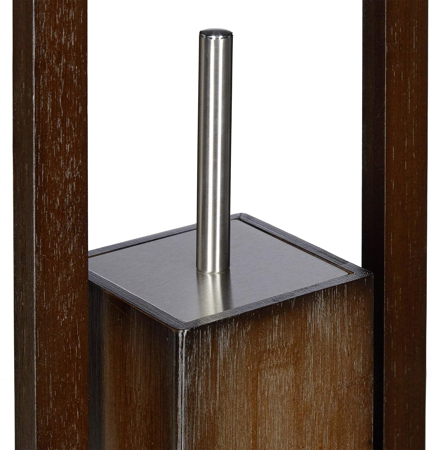 Big Sale Relaxdays Bath Accessory Set, Roll Holder, Brush, Toilet Paper Stand, Bamboo, 82 x 36 x 21 cm, Brown, 36 x 21 x 82 cm