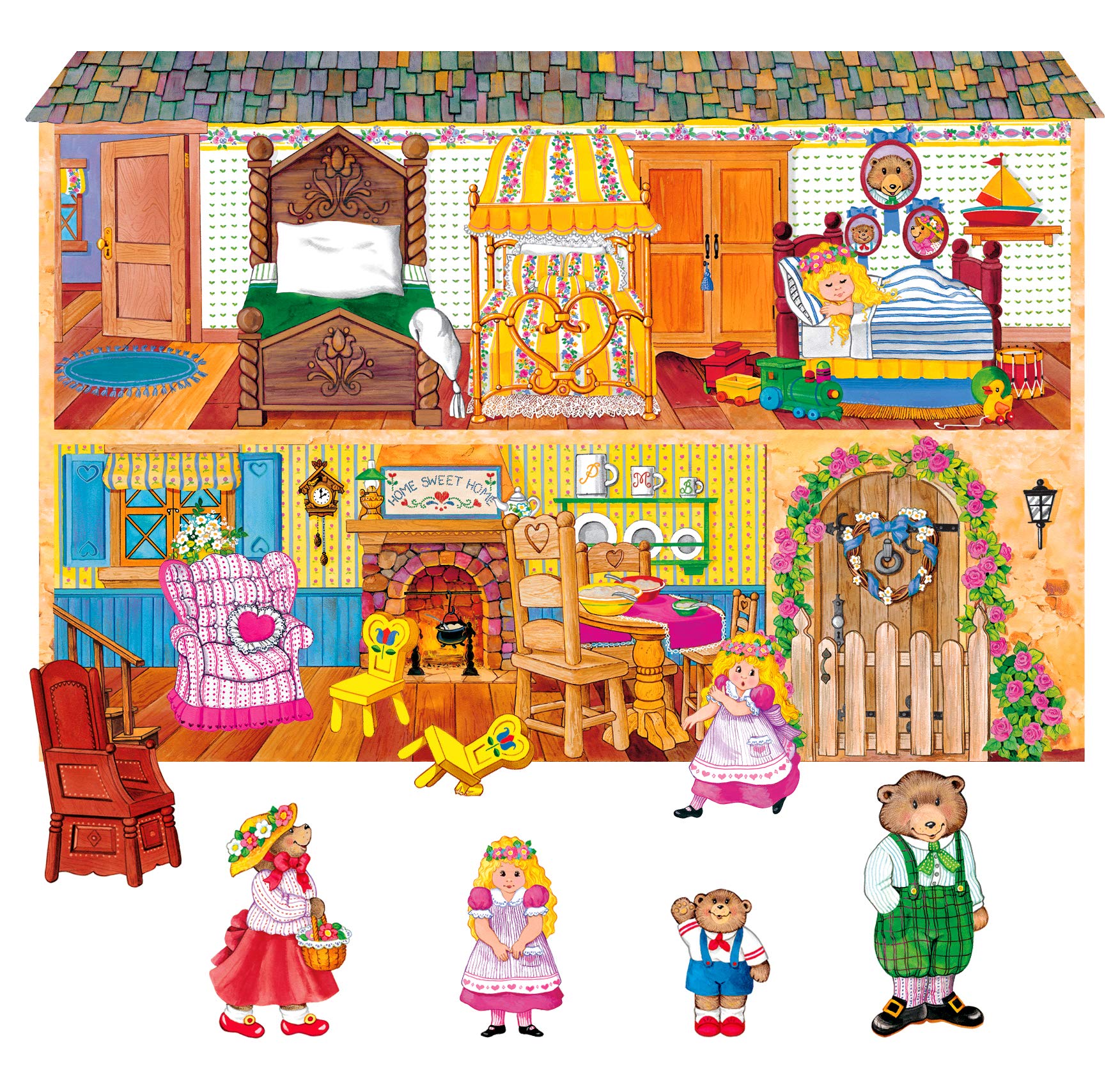 Little Folks Visuals LFV22011 Goldilocks & the Three Bears Flannel Boards