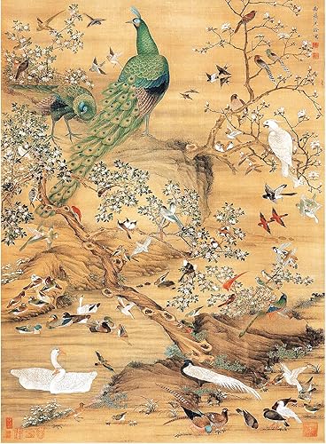 Bristlegrass Rompecabezas de madera de 500 piezas de rompecabezas chino de la dinastía Qing, antiguo maestro Shen Quan, obras maestras de arte,