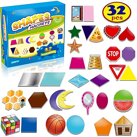 32 Shape & Color Magnets