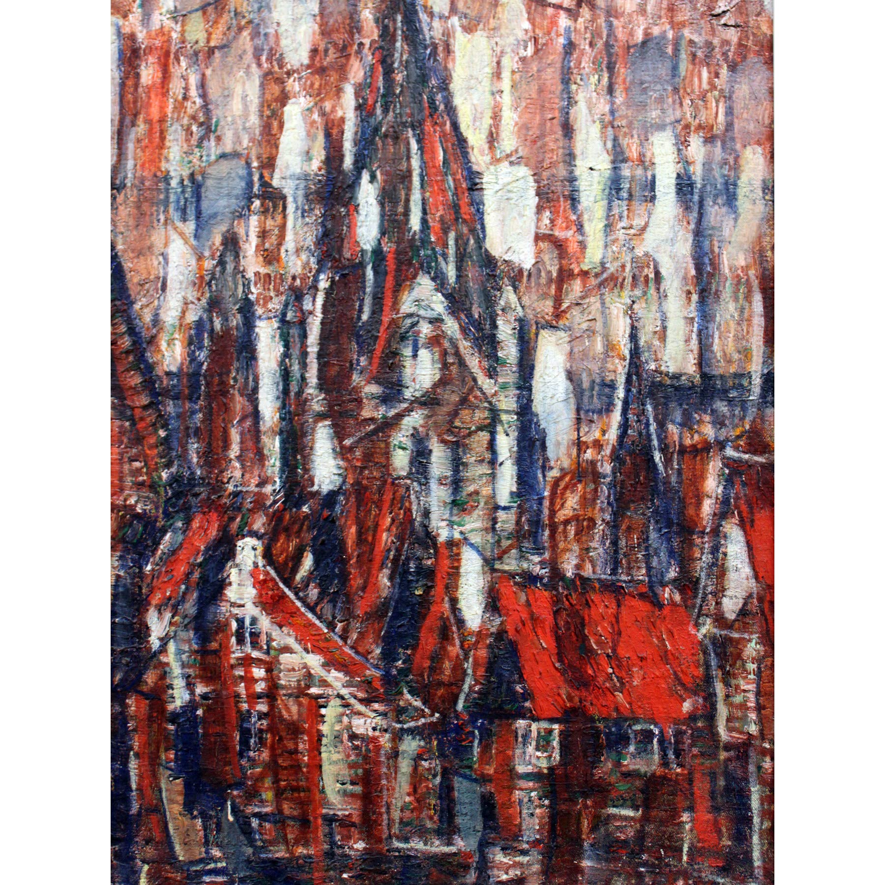 Rohlfs St Patrocli Church Expressionist Painting Large Wall Art Print Canvas Premium Mural