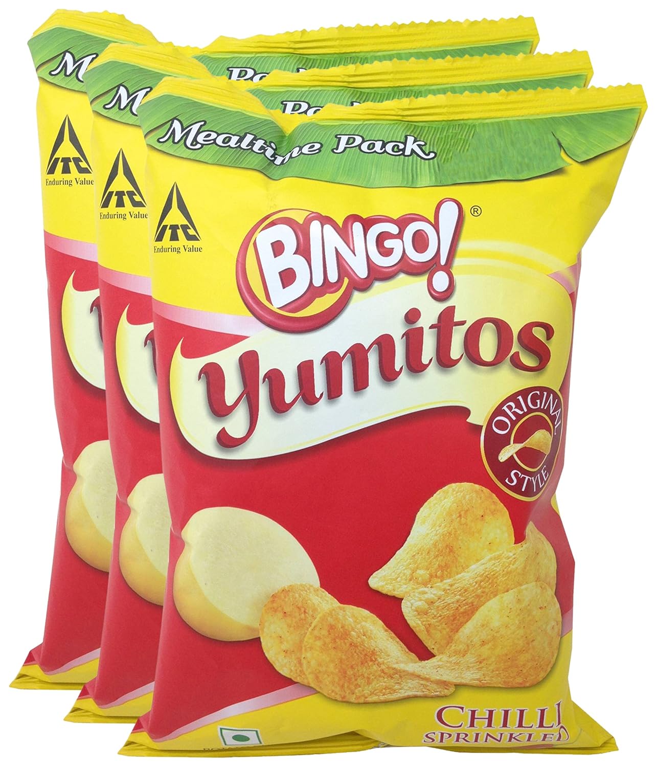 Big Bazaar Combo Bingo Chips Yumitos Chilli Sprinkled, 60g (Buy 2