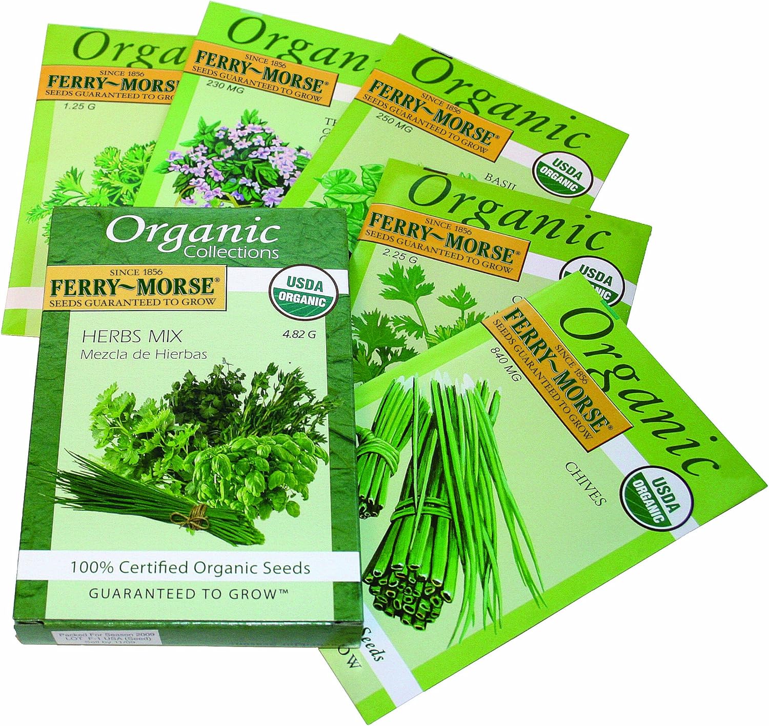 FerryMorse 3242 Organic Seed Collection, Herbs (4.82 Gram