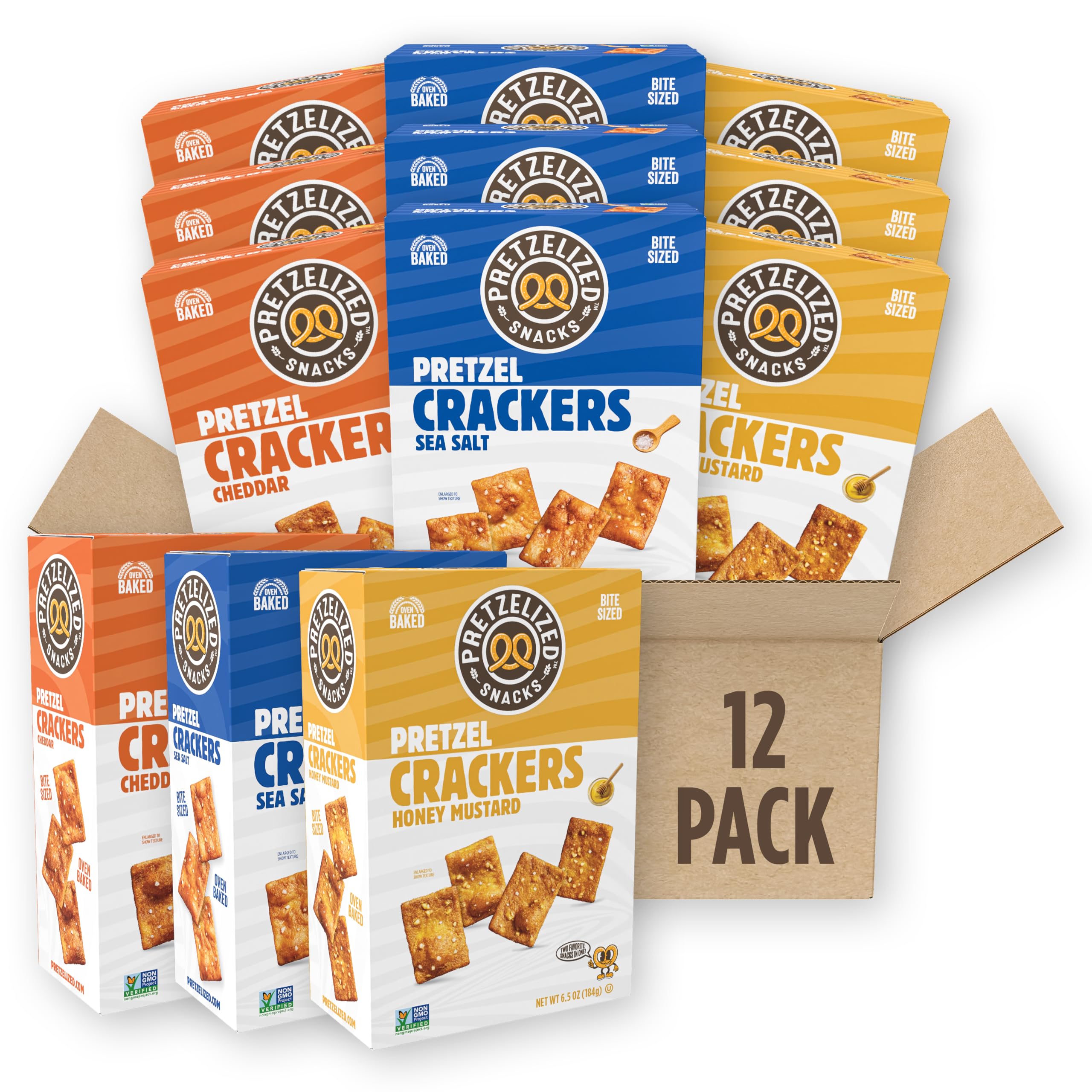 PRETZELIZED Snacks Variety / 6.5 Ounce (Pack of 12) / 12 Pretzels