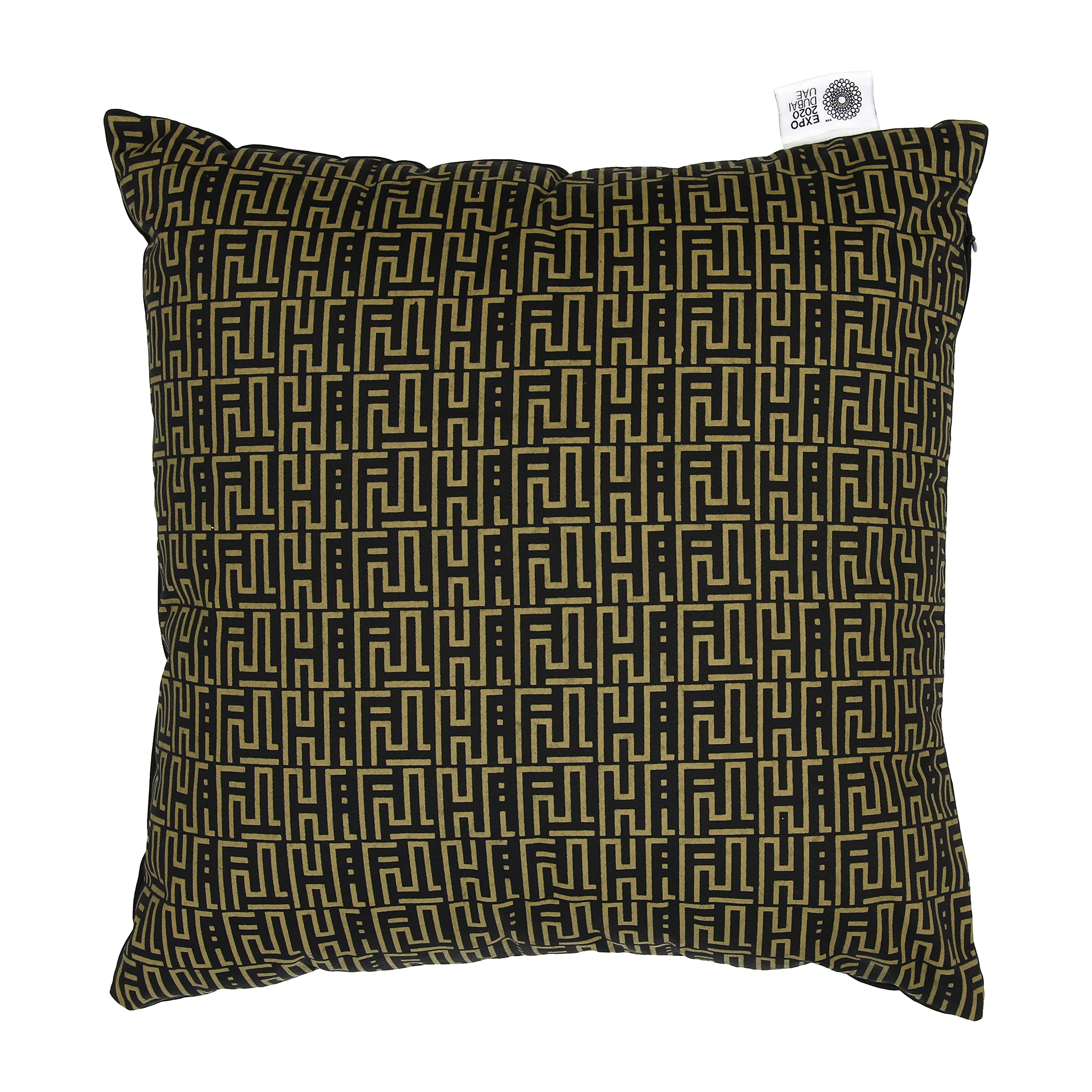 Expo 2020 Dubai Calligraphy Cushion Black & Gold