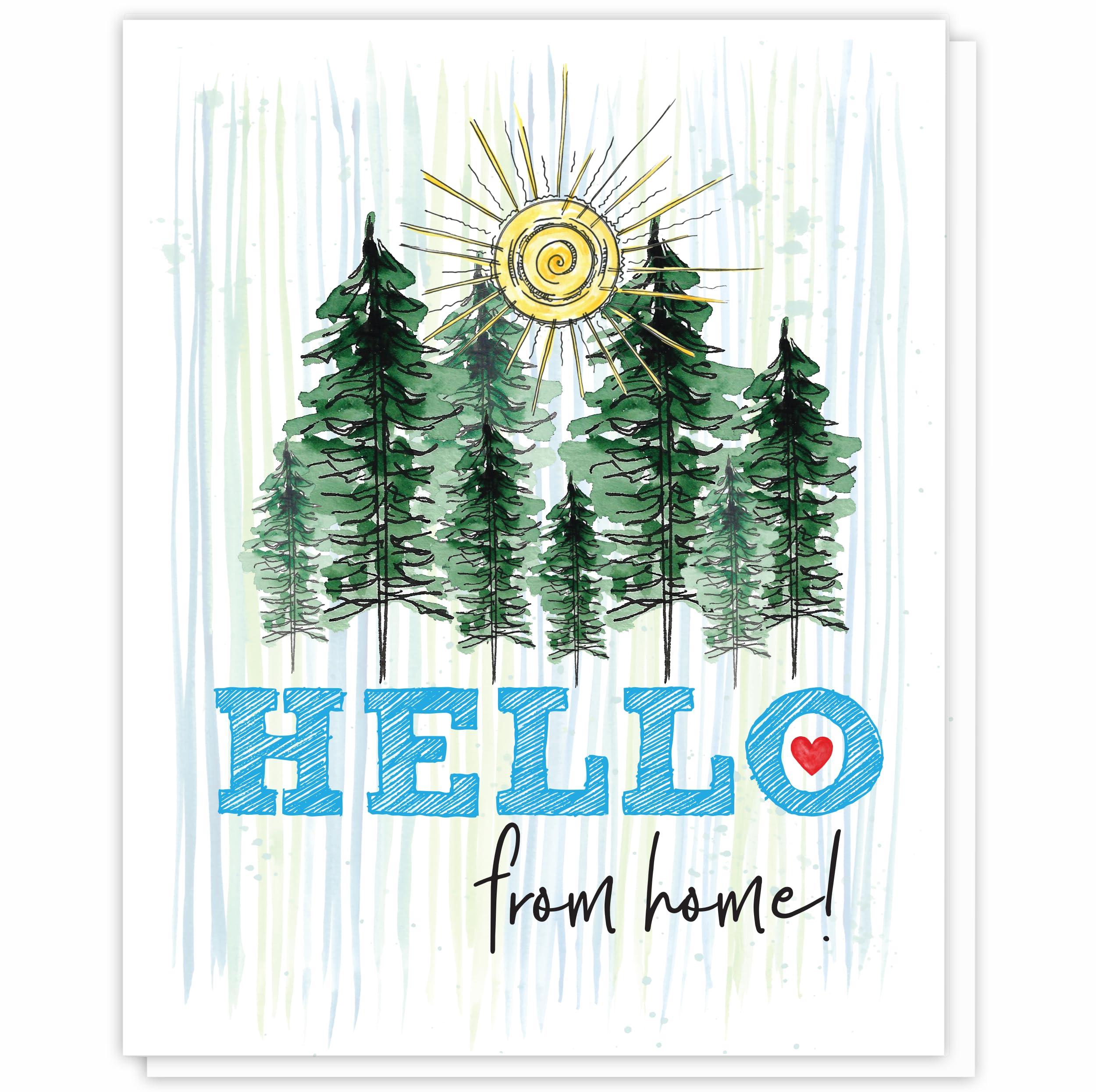 EIGHT21 Studios Card to Send to Kids at Camp, News from Home, Summer Camp Essentials for Girls, Happy Camper Card from Mom, Dad, Grandma,