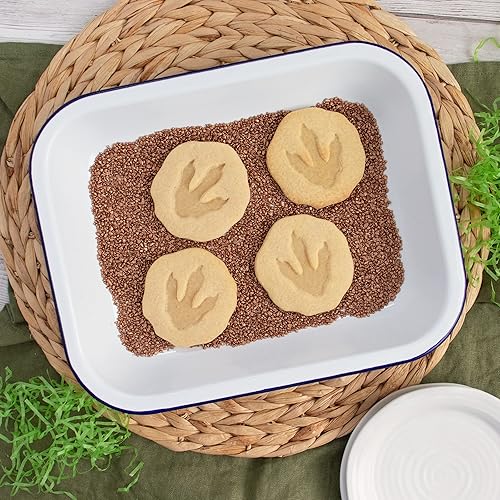 Miniatura 5 de Juego de 2 cortadores de galletas T-Rex Footprint and Skull Fossil, 2 piezas - Bakerlogy