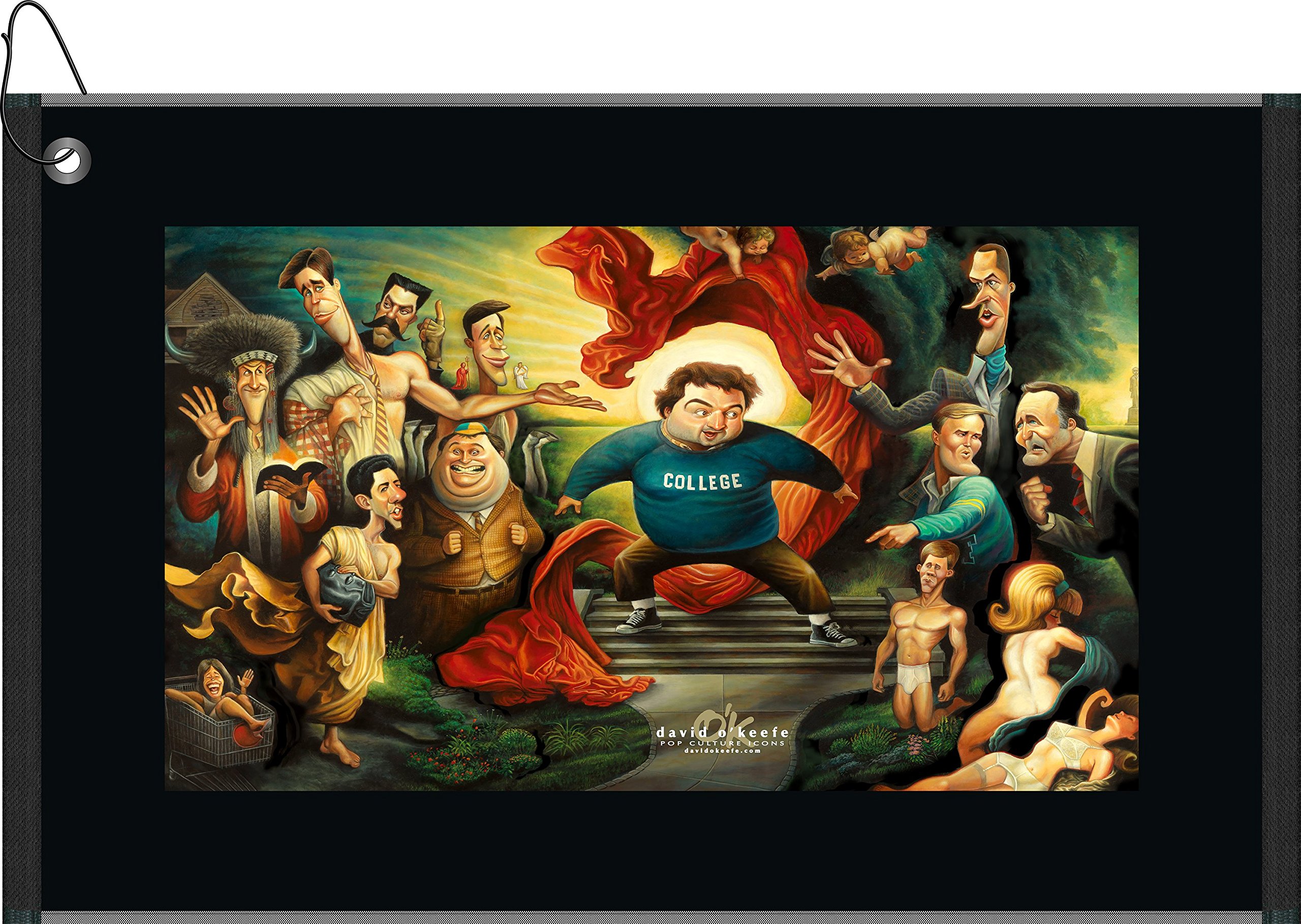 Devant Sport Towels A Tribute to The Animal House Knowledge is Good Towel, Black, 16" x 25"