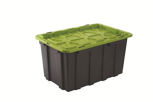 Image of UNIBOX 80L Heavy Duty Container with Lid | Durable, Stackable and Secure Stoage Box | 100% Recycled COPP | Perfect for Home, Office, Garage, Sports Equipment