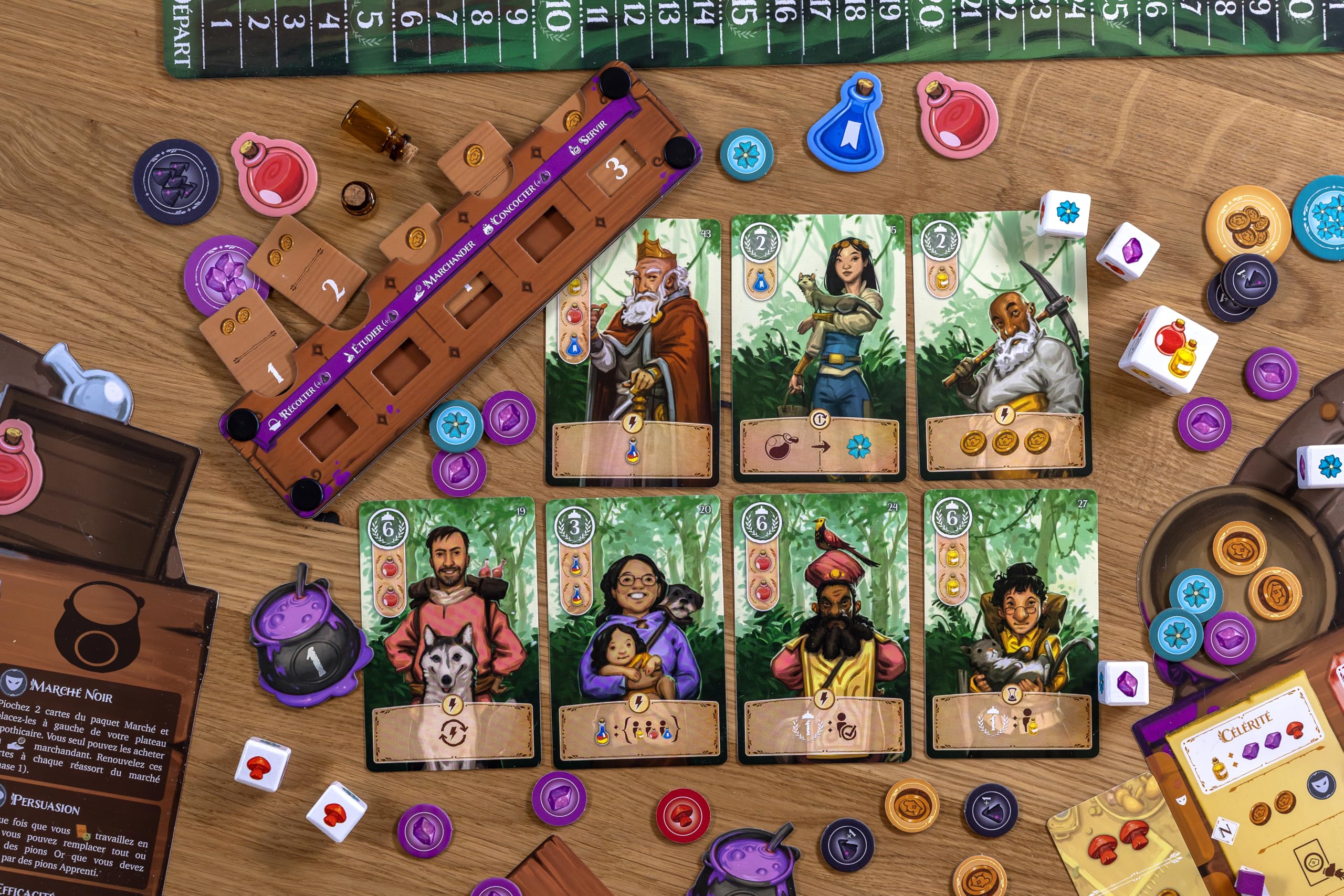 Lucky Duck Games | LES POTIONS D’AZERLANDE | Jeu de Société Stratégique Fantasy pour Adultes dès 14 ans | Festival des Potions |1 à 4 Joueurs | 90 Min | Gestion,Combinaisons, Alchimie | En Français