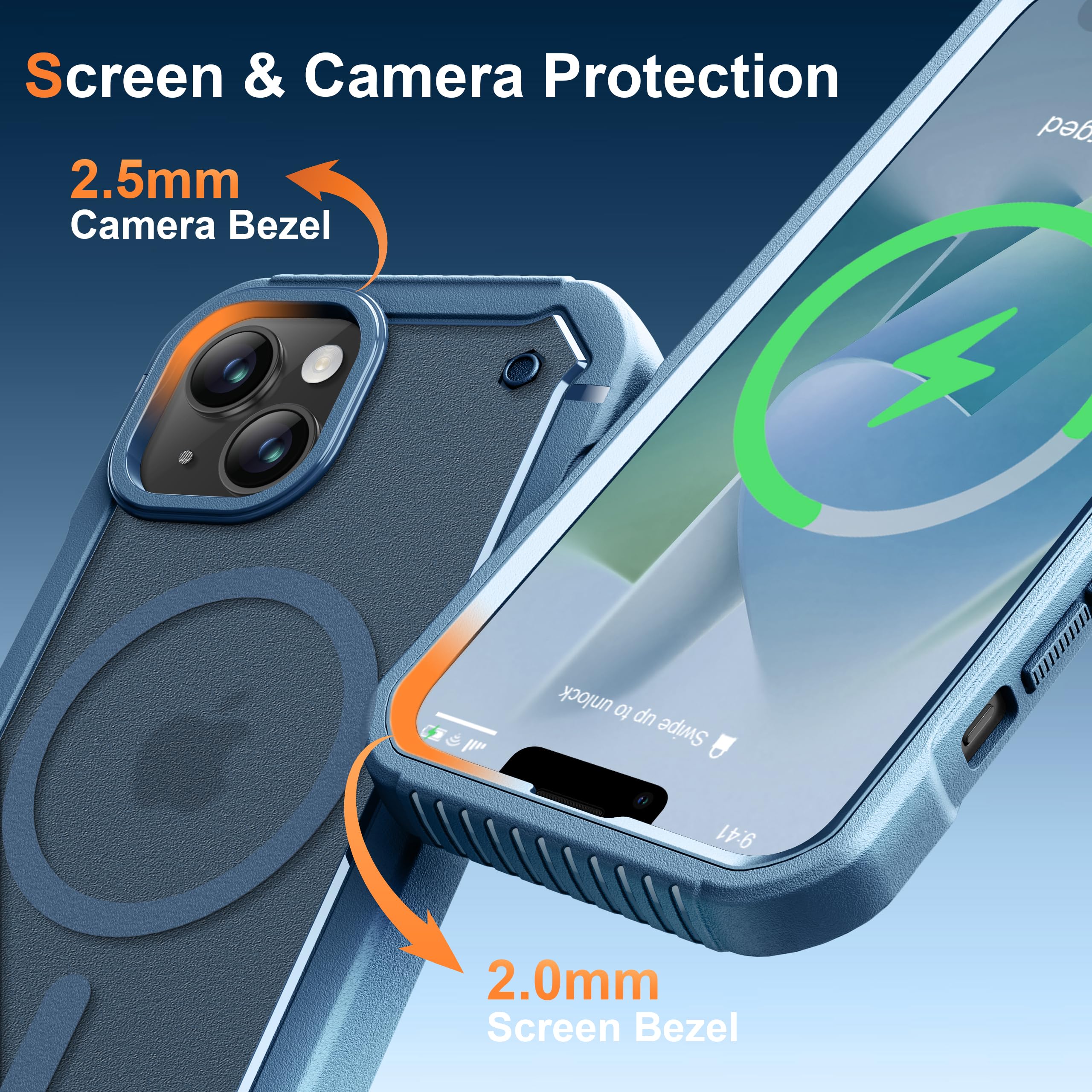 Cover Magnetica per iPhone 13 / iPhone 14, Compatibile con MagSafe, Custodia Satinato Traslucida Opaca Protettiva Sottile Antiurto Case, Viola Cover Magnetica per iPhone 13 / iPhone 14, Compatibile con MagSafe, Custodia Satinato Traslucida Opaca Protettiva Sottile Antiurto Case, Viola