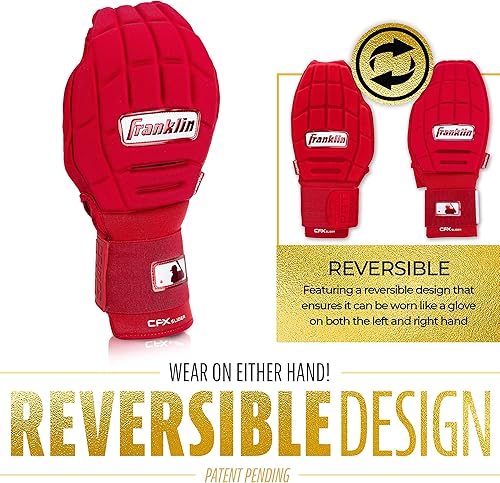 Miniatura 6 de Franklin Sports MLB - Guantes deslizantes de béisbol y sóftbol CFX PRT para adultos + jóvenes, guantes deslizantes protectores de Baserunning -