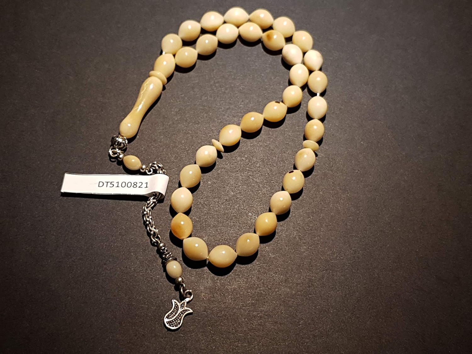 Perlin Gebedsketting, gebedskralen, Tesbih Tasbih Tespih Misbaha Subha 33, 10 mm, ronde vorm, moslim-islamitische rozenkrans met etnische gebedskralen, sieraden, armbanden, M, Acryl