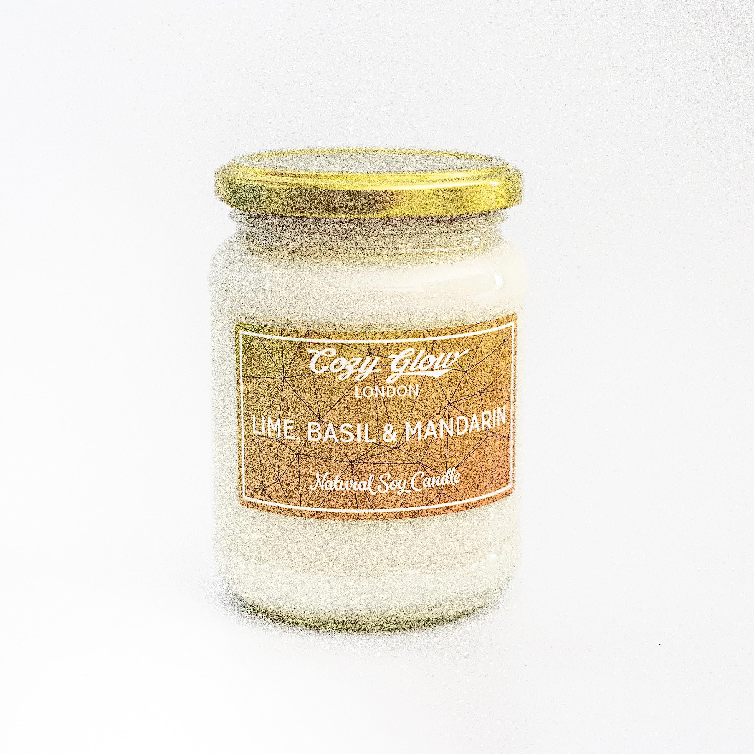 Cozy Glow Lime, Basil & Mandarin Large Soy Candle
