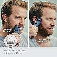 Vista 3 de Panasonic MultiShape Electric Trimmer for Beard and Hair, 39 Adjustable Cutting Lengths and Advanced Blade System, Cordless Waterproof Wet/Dry
