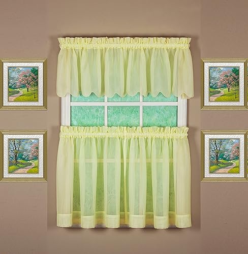 Vista 469 de Today's Curtain - Cortina Emelia de gasa original, panel de 84 pulgadas, negro, 60 pulgadas de ancho x 84 pulgadas de largo