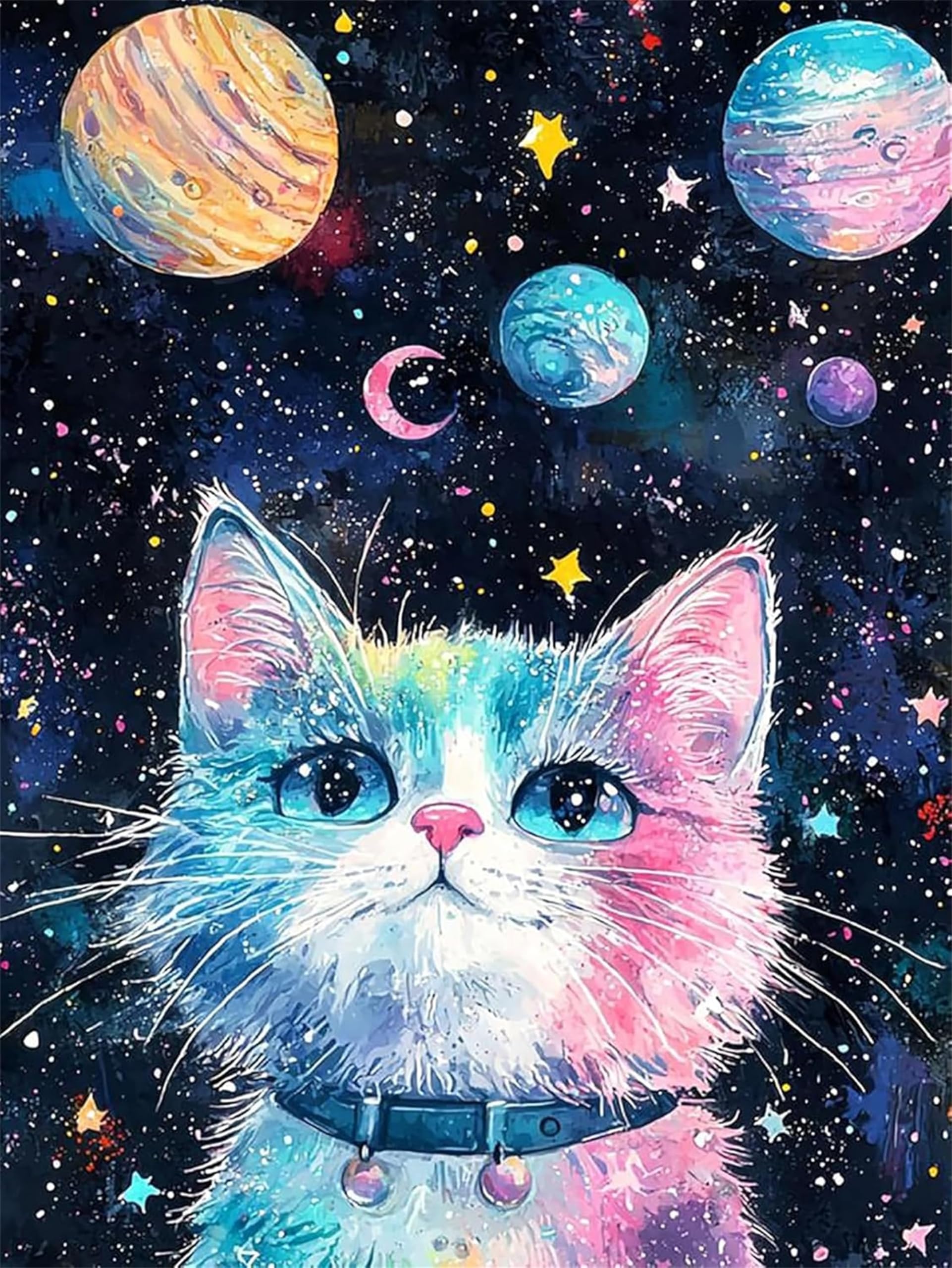 Niasansi Adult Paint by Number Kits,Painting Kits on Canvas,Large Color by Numbers Watercolor Gifts for Friends Home Wall Decor (cat2)