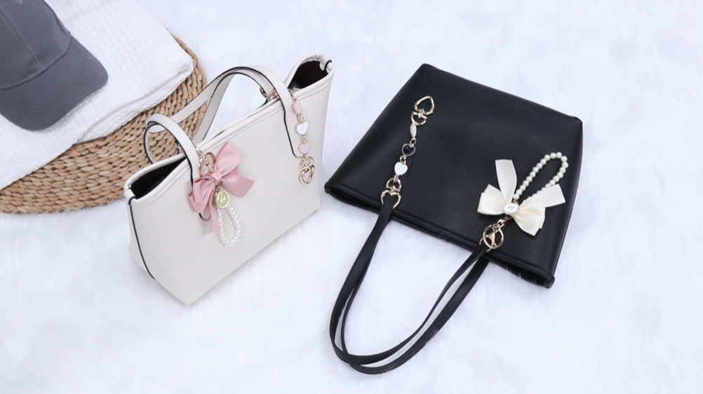 Bolso Tote Pequeño para Mujer de Cuero Vegano miniatura 7