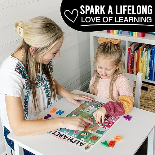 Miniatura 34 de Hadley Designs 16 carteles educativos para niños pequeños de 1 a 3 años, carteles laminados de aprendizaje para preescolar y jardín de infantes