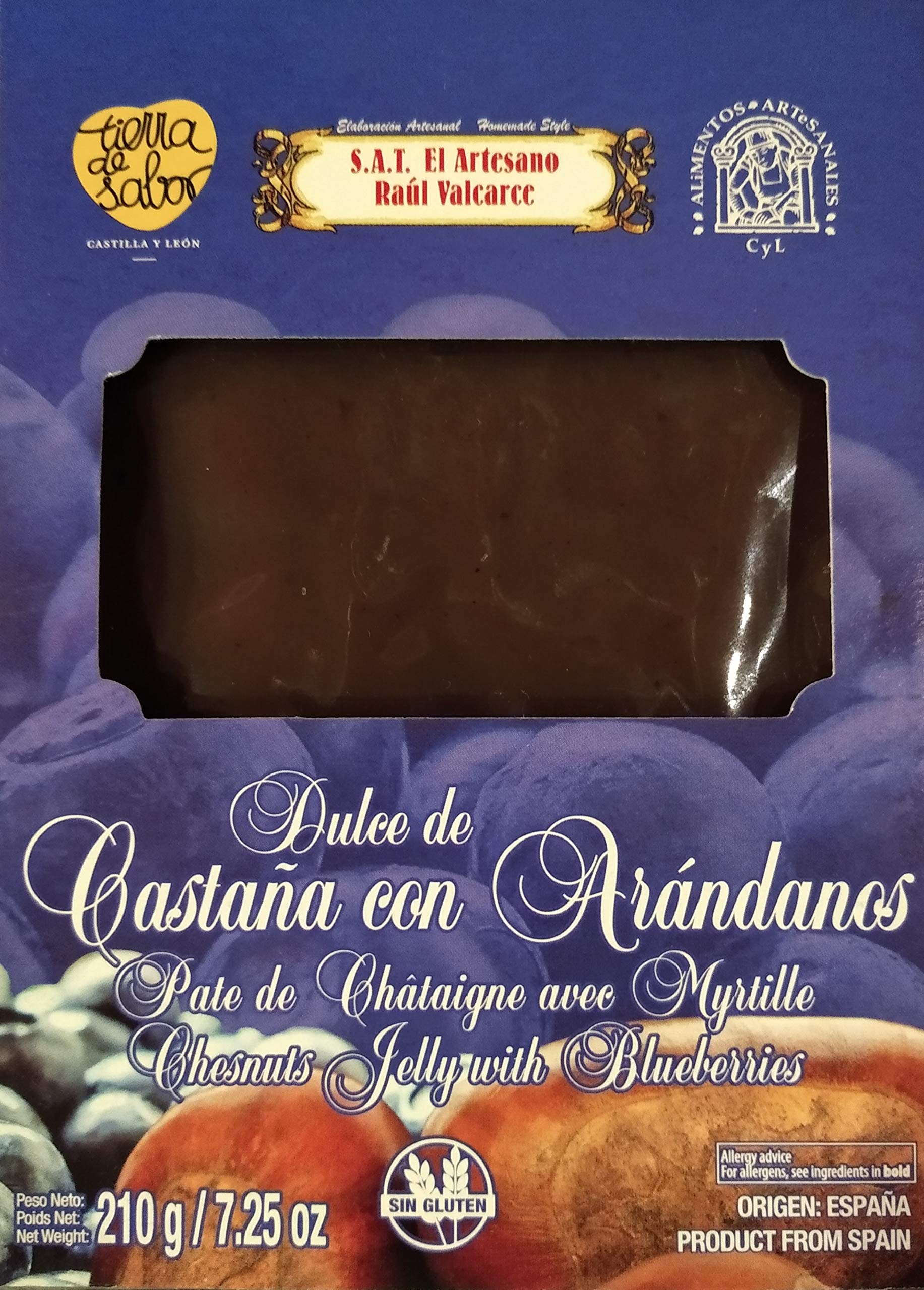 Dulce de Castaña del Bierzo con Arándanos