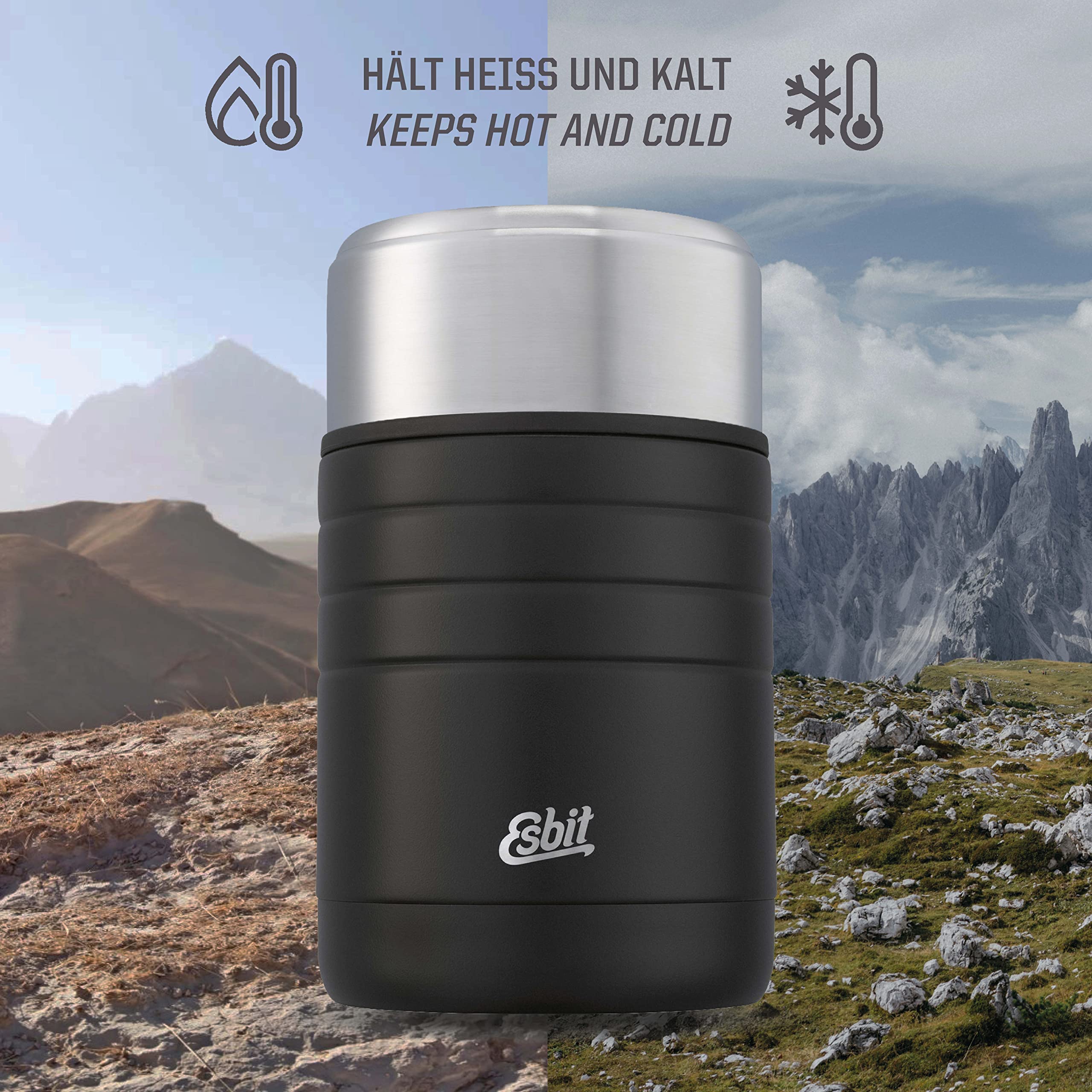 Esbit SCULPTOR 750 ml thermische voedselcontainer - Yellow Esbit SCULPTOR 750 ml thermische voedselcontainer - Yellow