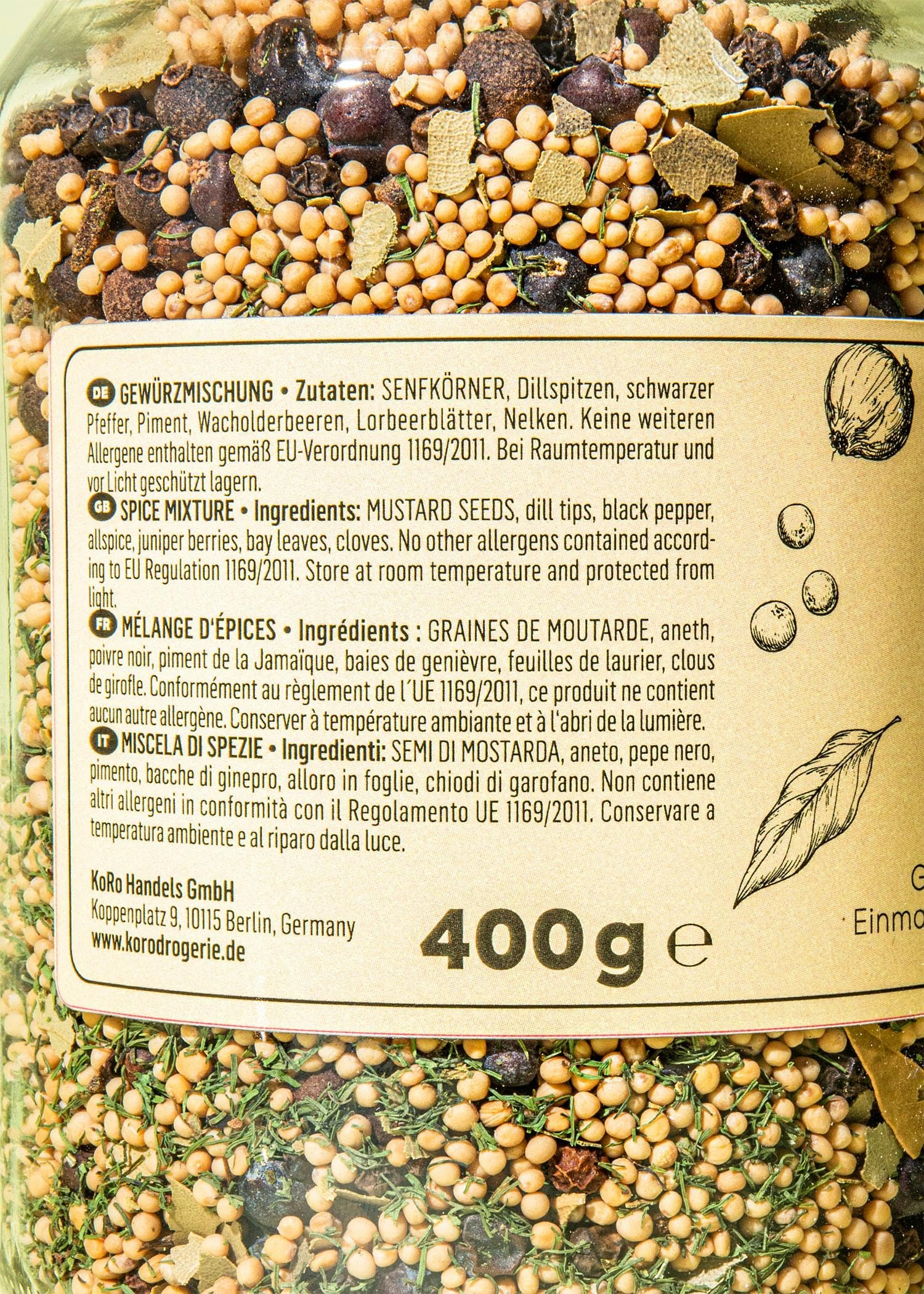 KoRo - Mix di spezie per conserve | 400 g