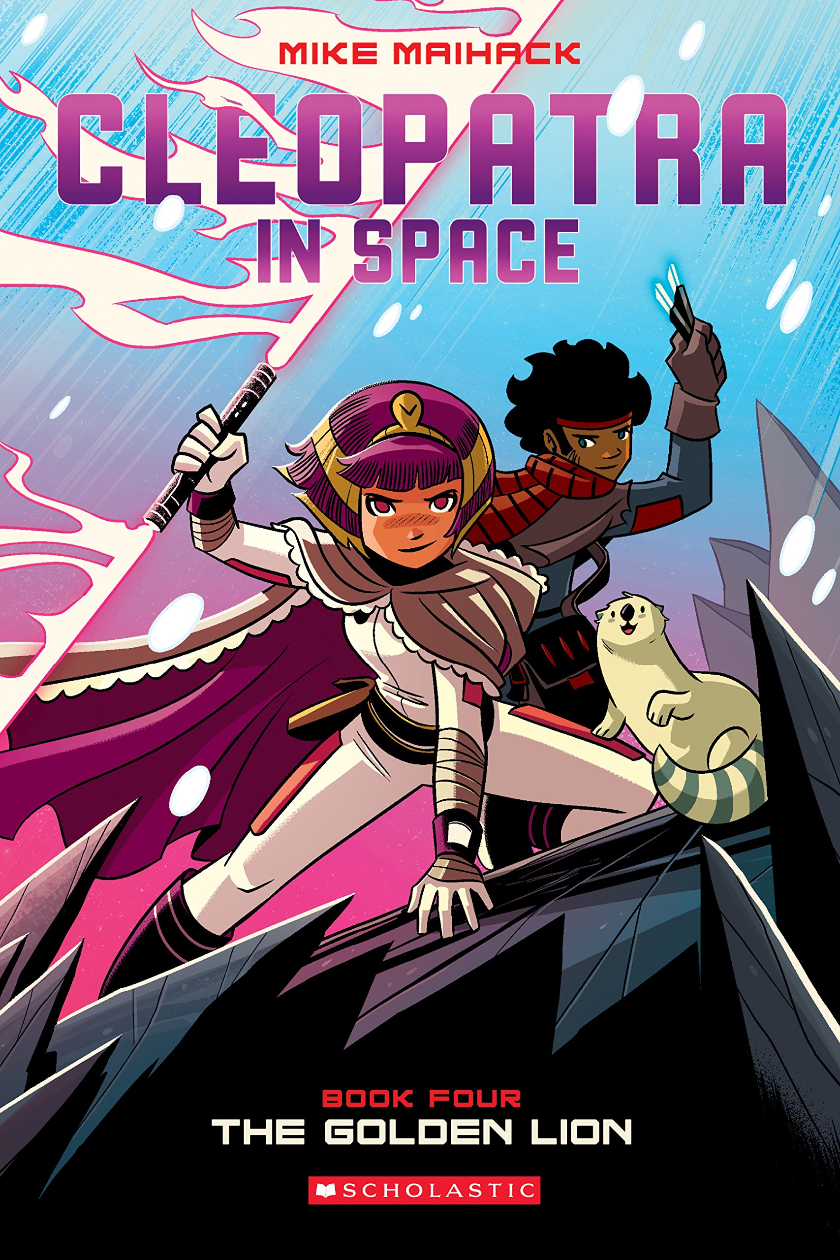 Scholastic The Golden Lion: A Graphic Novel (Cleopatra in Space #4): Volume 4
