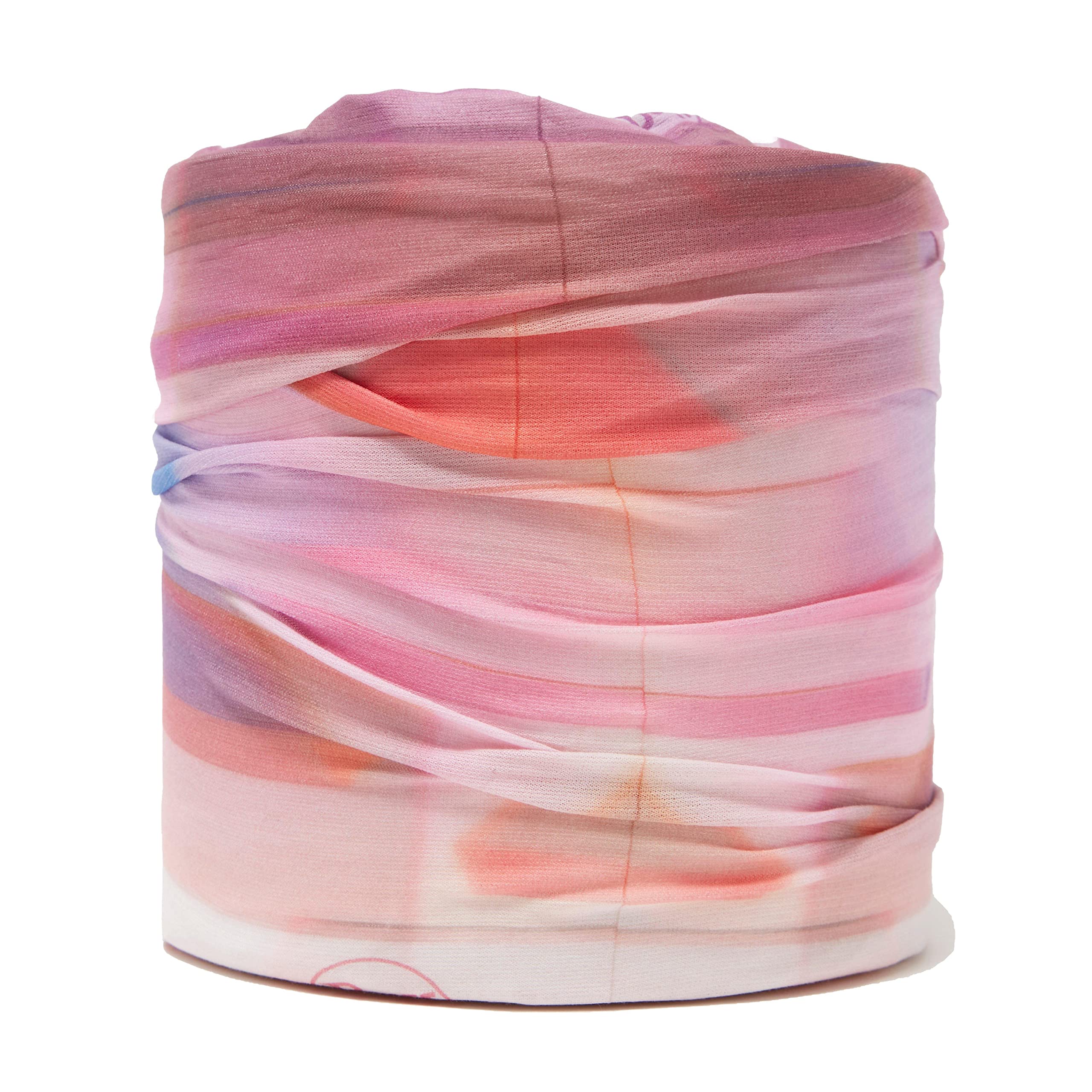 BuffUnisex Pink Heiq Cooling Coolnet UV Summer Hiking |Trekking | Biking | Cycling | Running - Neck Gaiter or Tubular