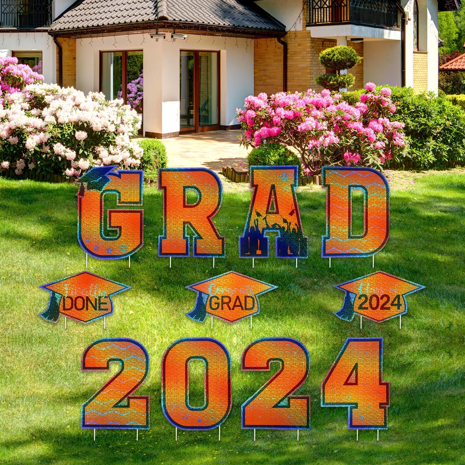 Snapklik.com : Tatuo 11 Pcs Graduation Yard Sign Decorations Congrats ...