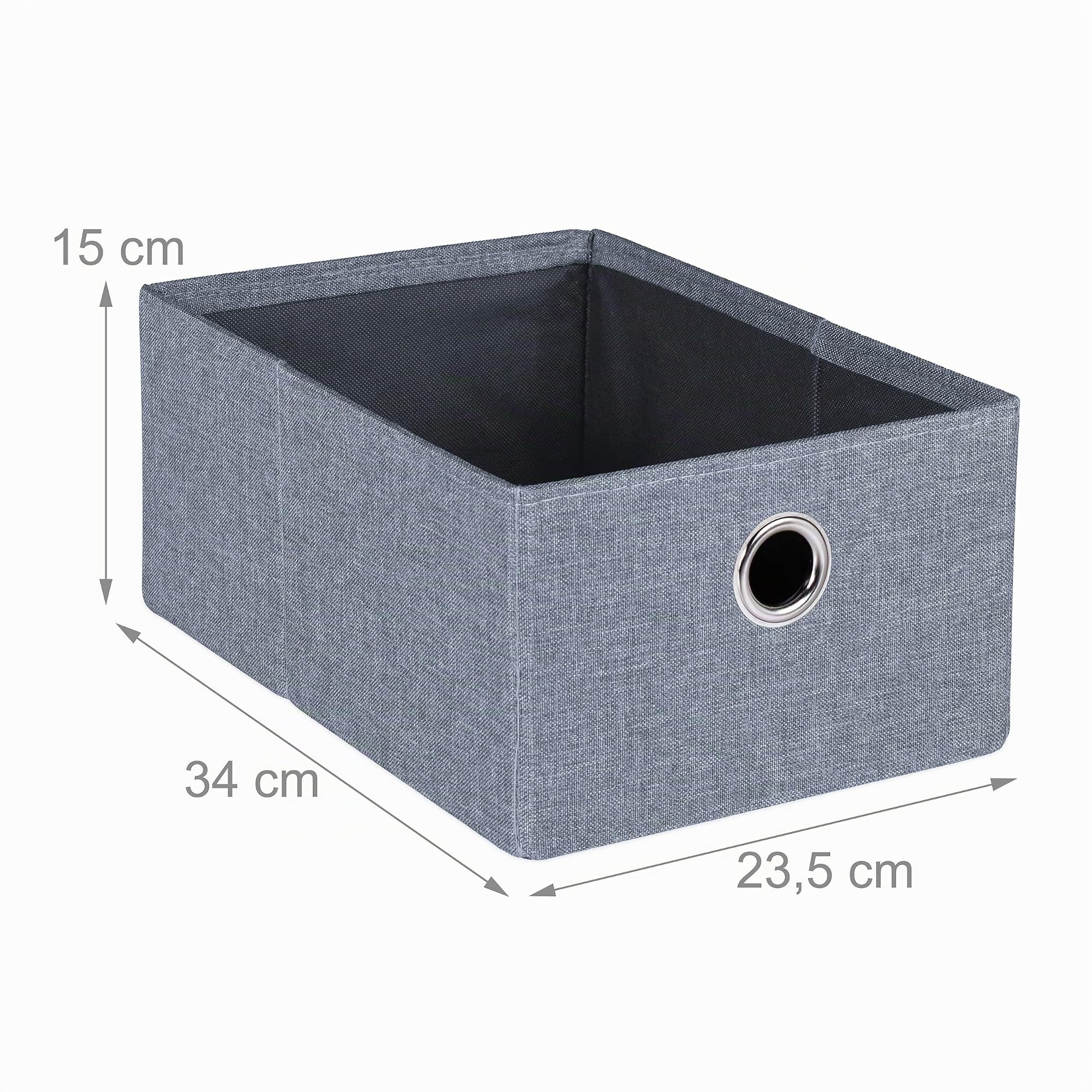 Relaxdays Banquette de Rangement 6 tiroirs, Assise Confortable, Banc Pliable, H x L x P : 39 x 76 x 38 cm, Gris