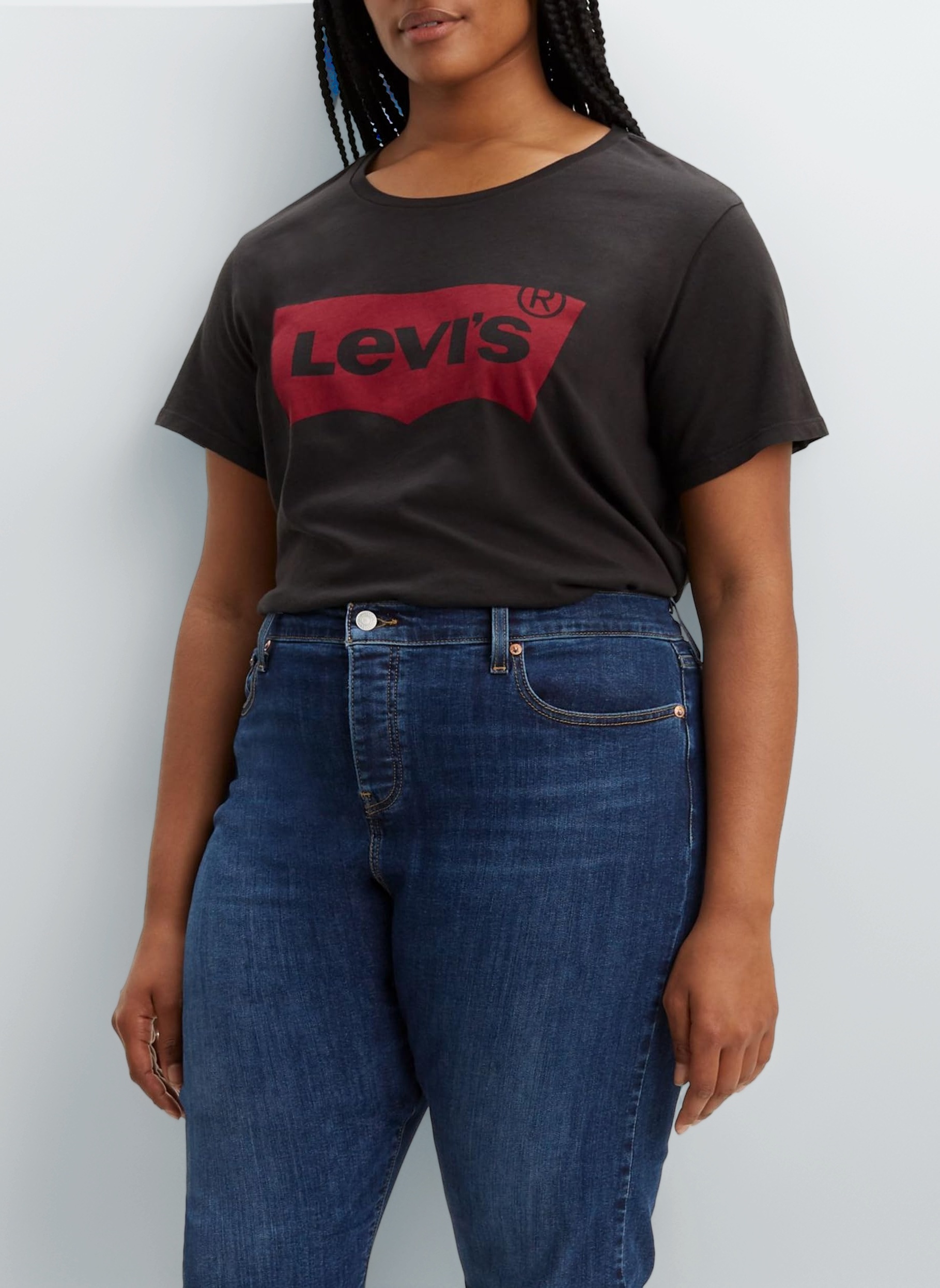 Women's Plus Size Perfect Tee T-Shirt, Batwing Logo